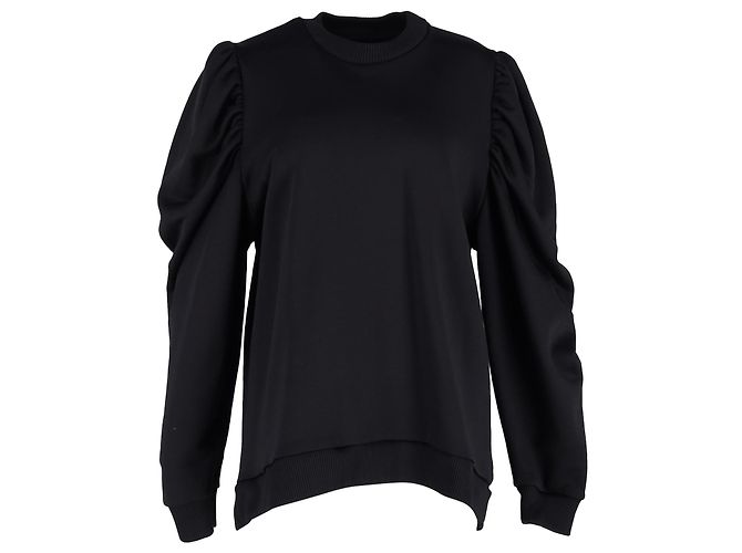 Pull à manches évêque Marques Almeida en coton noir