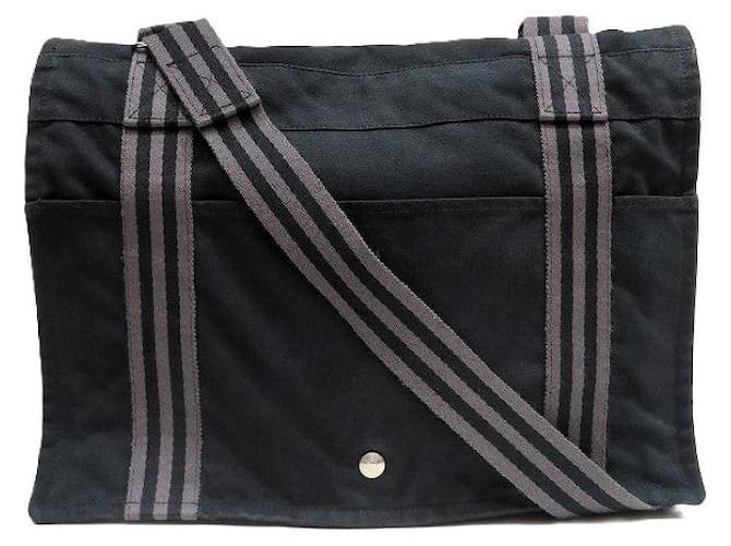 Hermès Hermes Fourre Tout Bas MM Canvas 2way Bag Blue Cotton  ref.2204820