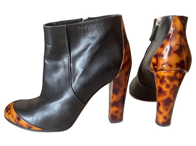 Botines Gucci de piel negra Negro