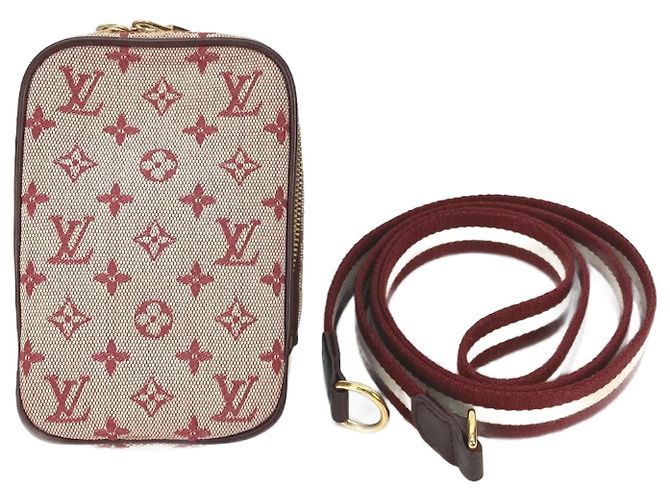 Louis Vuitton Monogram Mini Soft Digitale Schultertasche Rot