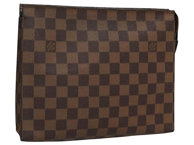 LOUIS VUITTON Damier Ebene Posh Toilette 26 Pouch N47543 LV Auth 121662  ref.2205055