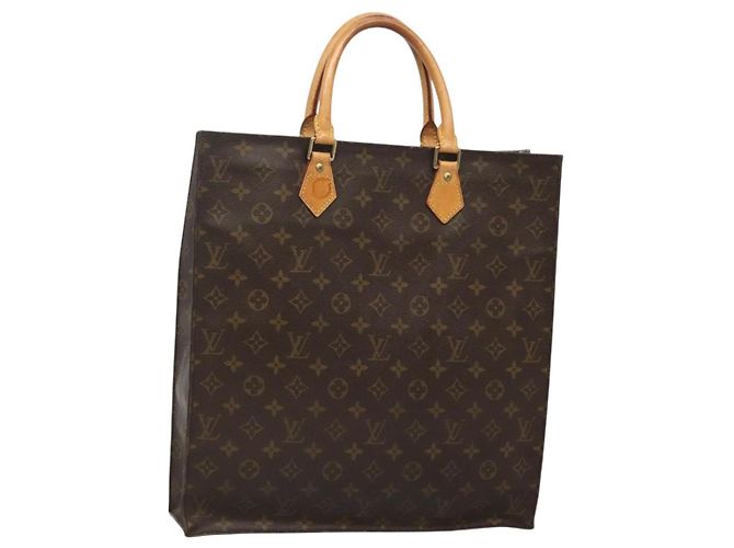 LOUIS VUITTON Bolsa Sac Plat Monogram M51140 LV Auth am8350 Monograma