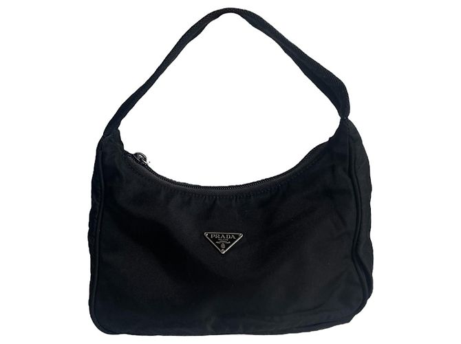 Borsa Prada nera in Re-Nylon Nero