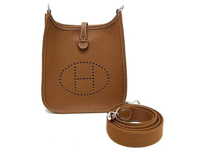 Hermès Bolsa transversal Hermes Evelyne TPM Dourado