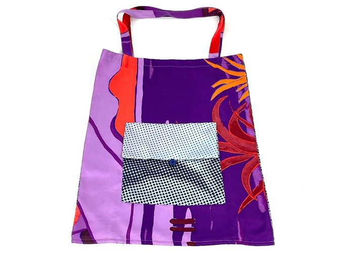 Silk In Bolsa tote com logo Petit H da Hermès Roxo