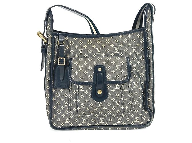 Borsa a spalla Louis Vuitton Monogram Mini Busas Marie Kate Blu navy