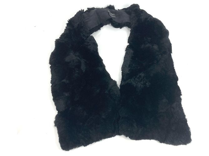 Sciarpa in pelliccia nera Chanel Nero
