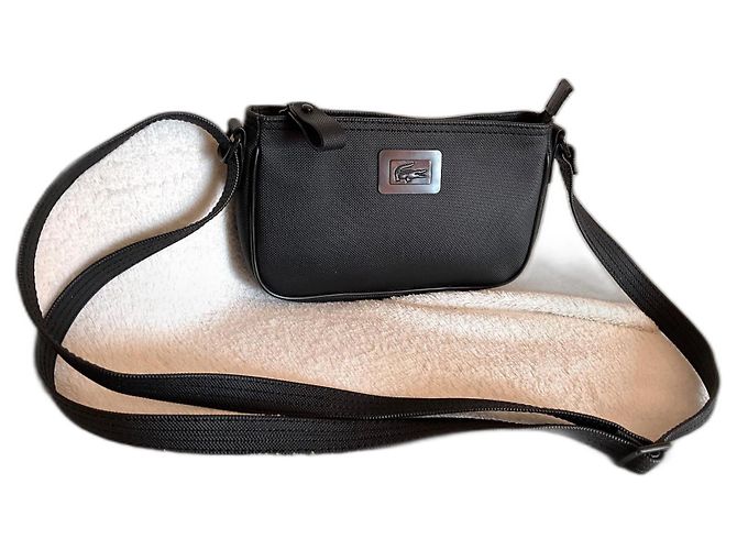 Lacoste Bolso de hombro pequeño negro