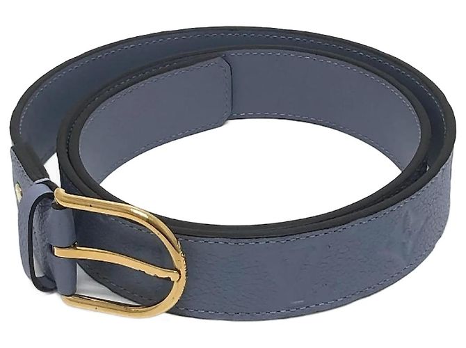 Cinturón Louis Vuitton Monogram Empreinte Santur Glaceaus Azul Púrpura