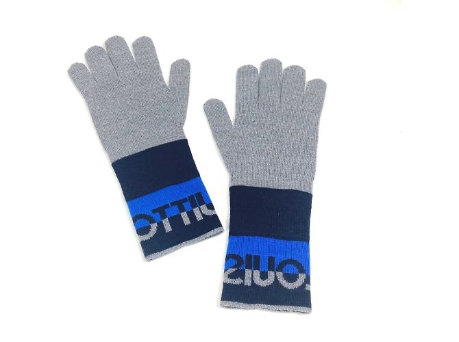 Louis Vuitton Gon LV Horizon Gloves Brown Blue