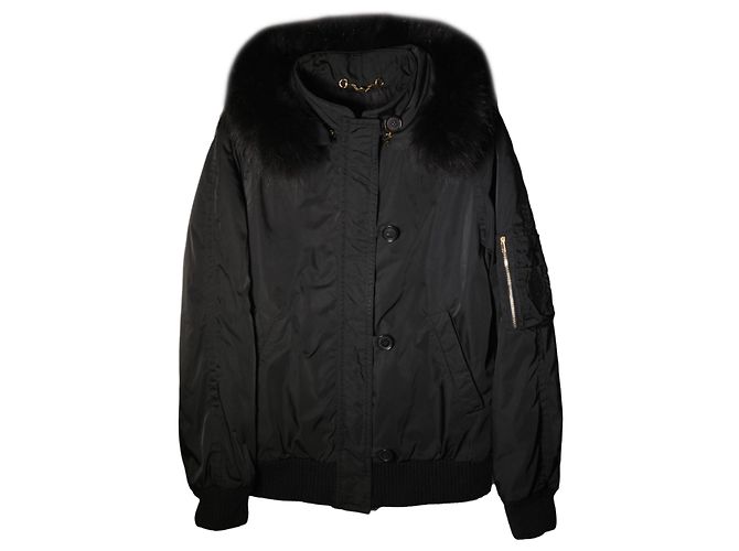 Incredibile giacca bomber con cappuccio Gucci Nero