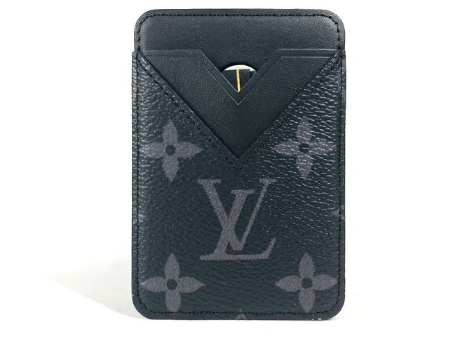 Kartenetui Monogram Eclipse Louis Vuitton Schwarz