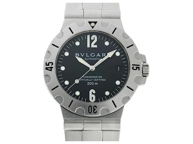 Bulgari Bvlgari Diagono Scuba SD38S Black Automatic Watch  ref.2205888