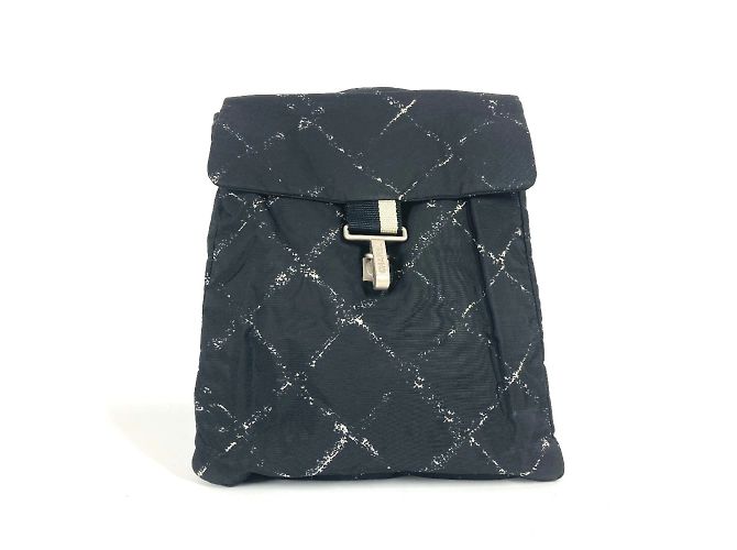 Chanel Old Travel Line Backpack Black