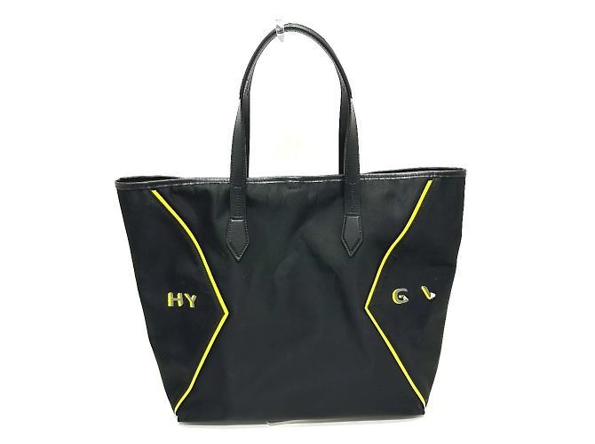 Bolsa tote com logo Givenchy Preto Amarelo