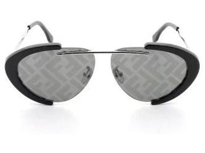Fendi Monogram Acetate Sunglasses Black