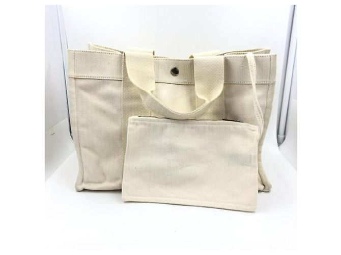 Hermès Cannes MM Canvas Tote