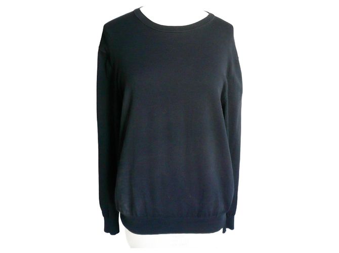 LOUIS VUITTON UNIFORMES Petit pull coton léger marine TM/ 46 Bleu Marine