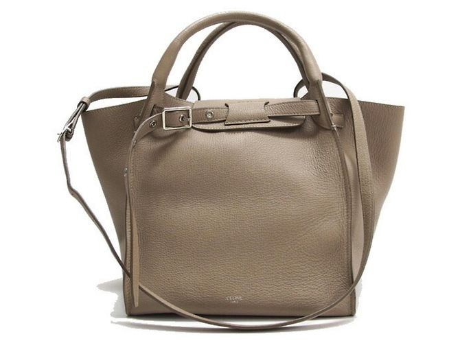 Céline Celine Big Bag Small Tote in Greige