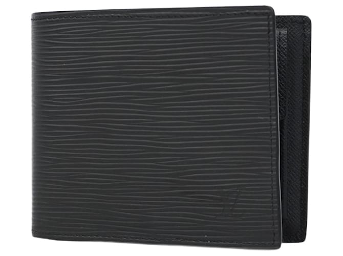 Louis Vuitton Epi Portefeuille Marco NM Wallet Black  ref.2207949