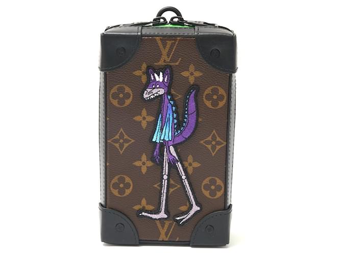 Louis Vuitton Monogram Leather Soft Trunk Phone Box Brown Cloth  ref.2208423