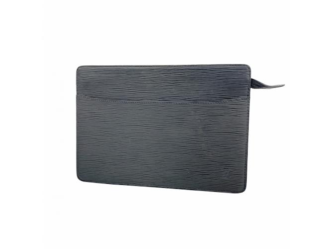 Louis Vuitton Epi Pochette Homme Clutch Bag Black  ref.2209544
