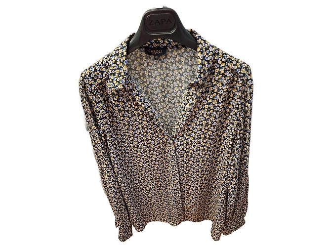 CAROLL Bluse mit Blumenmuster Liberty Print Langarm