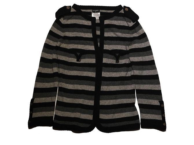 Unglaubliche Chanel 100% Kaschmir-Cardigan Mehrfarben