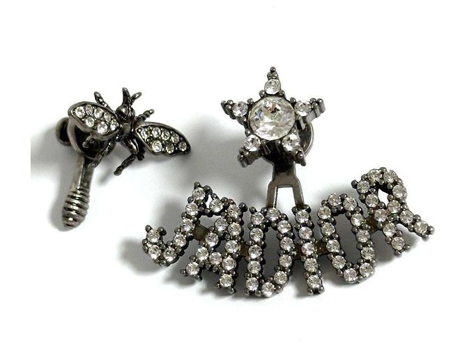 Christian Dior Pendientes asimétricos Dior B J'adior