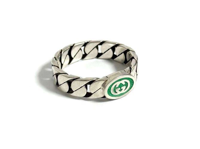 Gucci Men's Interlocking G Silver Ring