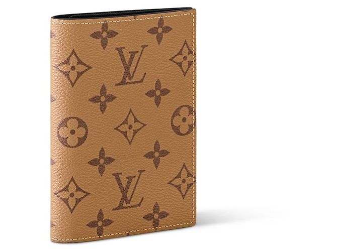 Louis Vuitton Cubierta de pasaporte LV nueva Castaño