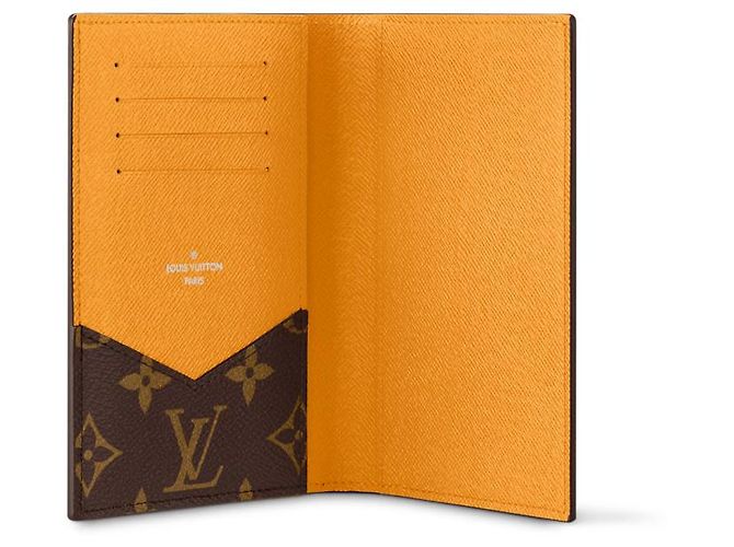 Louis Vuitton Funda de pasaporte LV nueva Amarillo