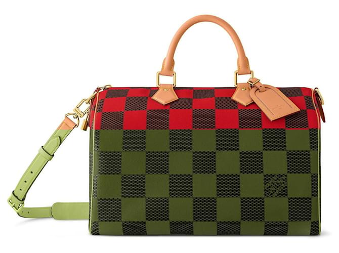 Louis Vuitton LV Speedy Pop red 40 Cloth  ref.2210994