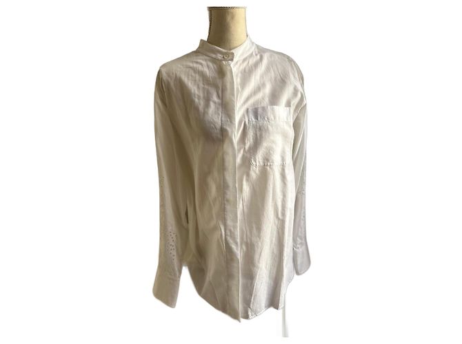 Camisa Chloé de algodón blanco talla 36 Blanco roto