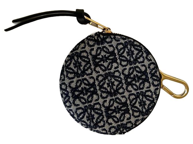 Loewe bag charm blue leather
