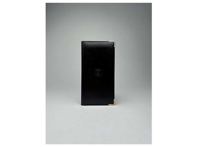 Céline Vintage Celine Leather card holder ID holder black