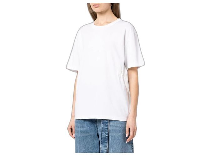 Alexander wang puff logo tee in cotton jersey M White