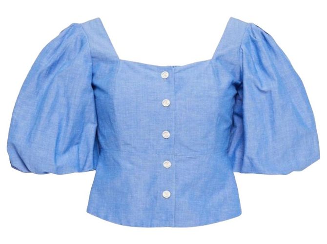 Camicia a maniche puff SANDRO Blu