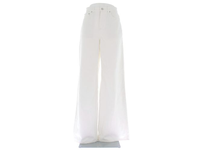 Autre Marque Vaqueros blancos de algodón WITCHERY X VIKTORIA WOODS