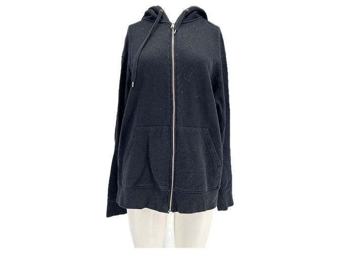 Autre Marque FROM FUTURE Schwarzer Zip-Hoodie Baumwolle M