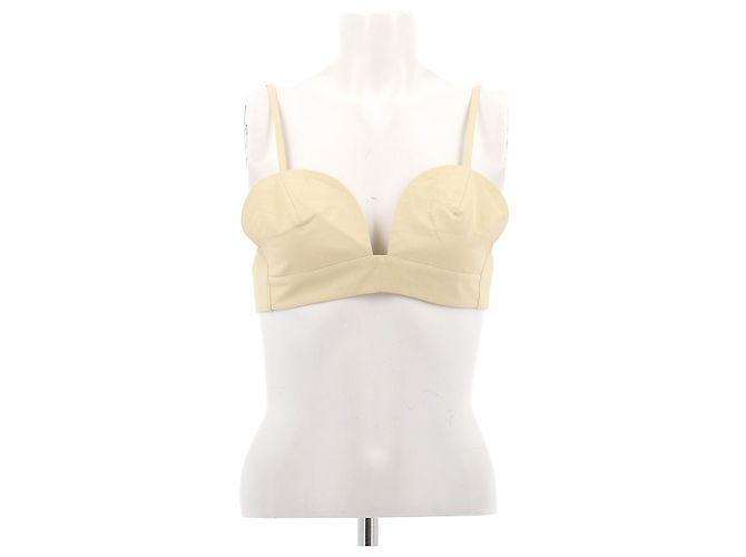 Jil Sander Leinen BH Gelb