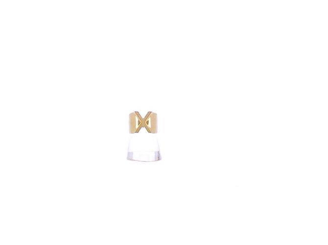 Chloé X initial gold plated metal ring