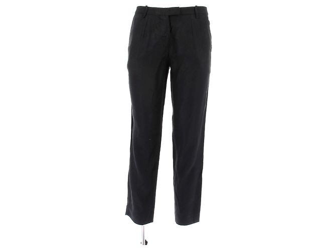 Isabel Marant Calça de linho misto Preto