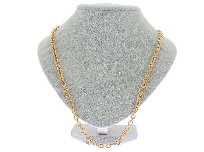 Autre Marque Collar de oro chapado "Artsy" Dorado