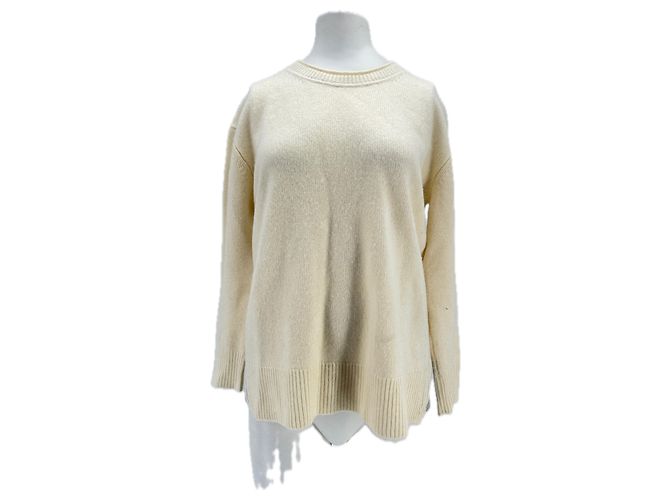 Autre Marque Pullover aus weißer Kaschmirwolle 