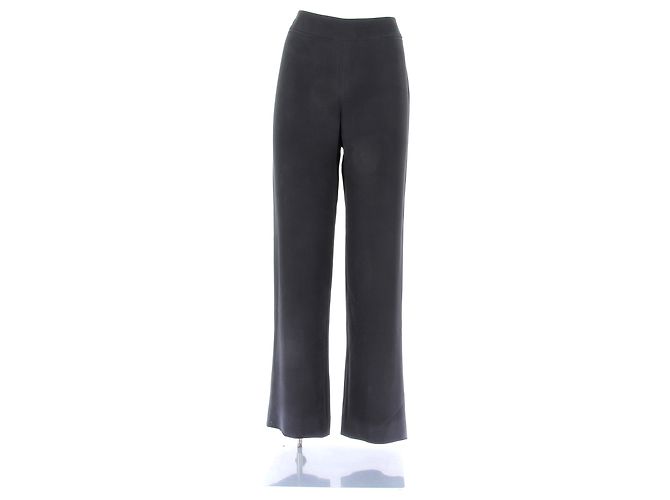 Pantalones rectos negros Giorgio Armani de algodón 42