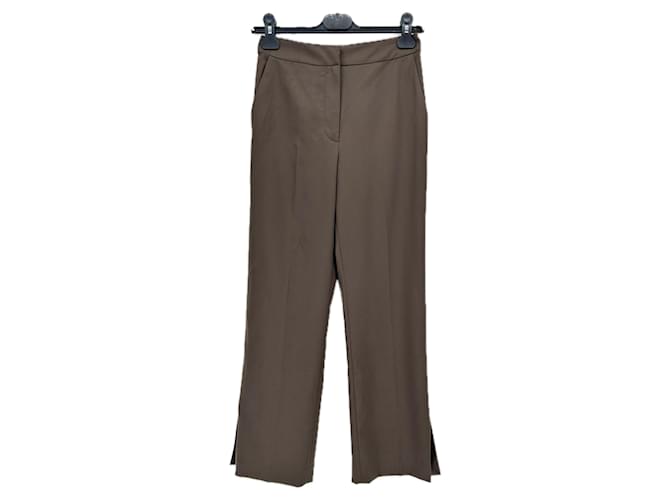 Autre Marque Pantalon de tailleur en laine "Dorkas" Brown Wool  ref.2212165