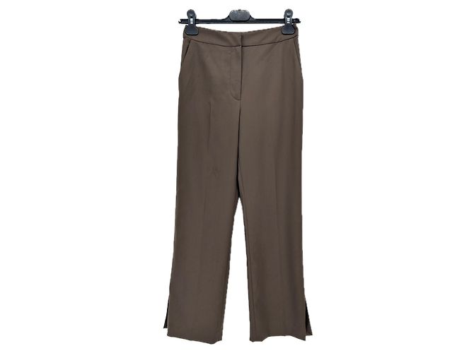 Autre Marque Calça de alfaiataria em lã "Dorkas" Marrom