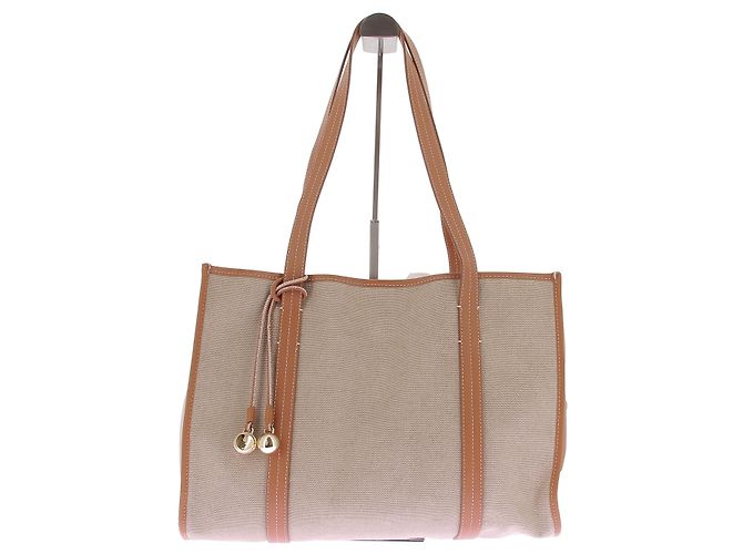 Sandro Sac Cabas en Toile Camel