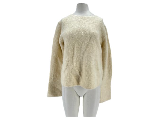 Autre Marque Pullover aus Alpakawolle "Freya" Weiß 